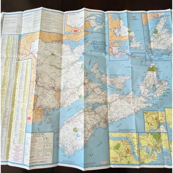 AAA Atlantic Provinces Quebec Highway Map Travel CAA Transportation 2018 - Picture 5 of 11